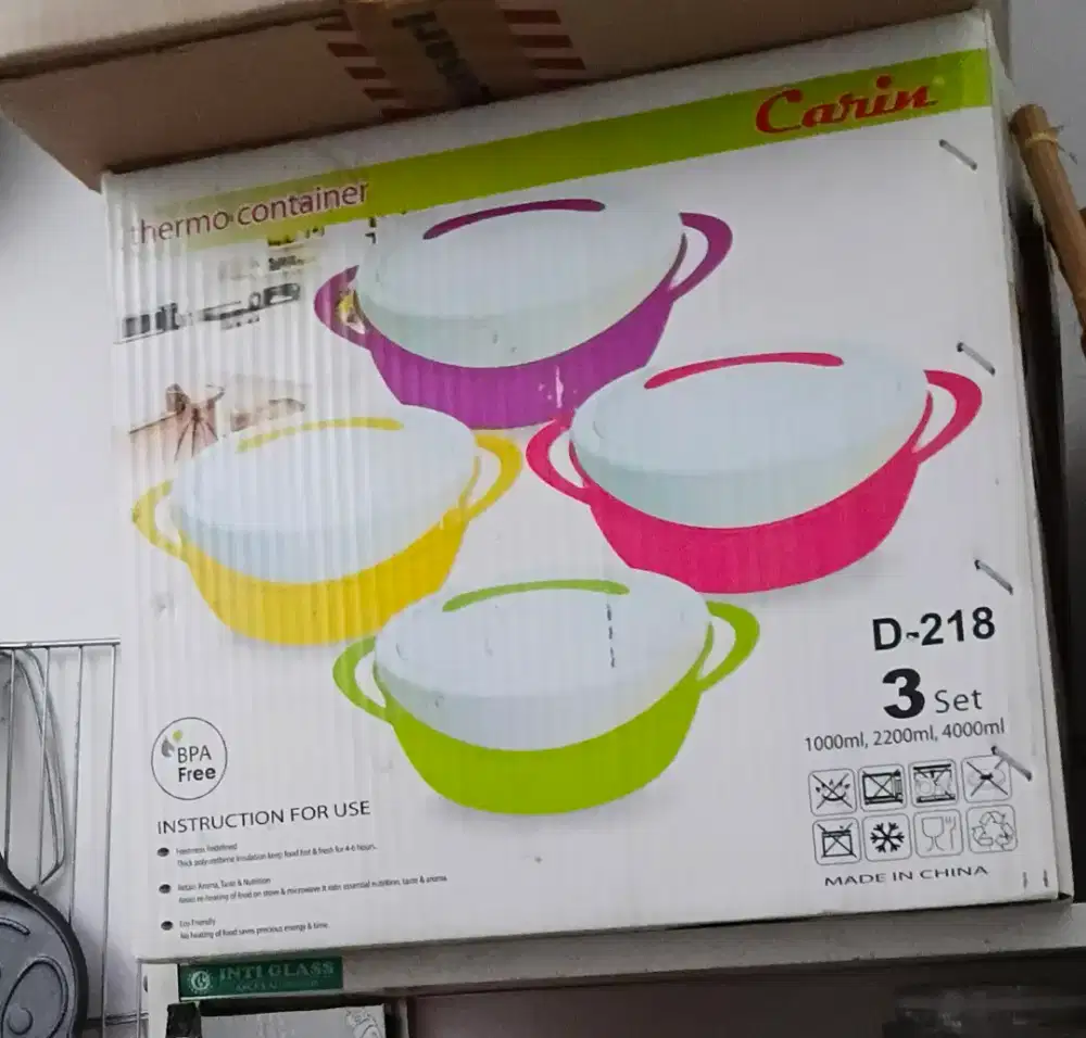 dijual termocontainer Isi 3 set dan 1 set snack platter