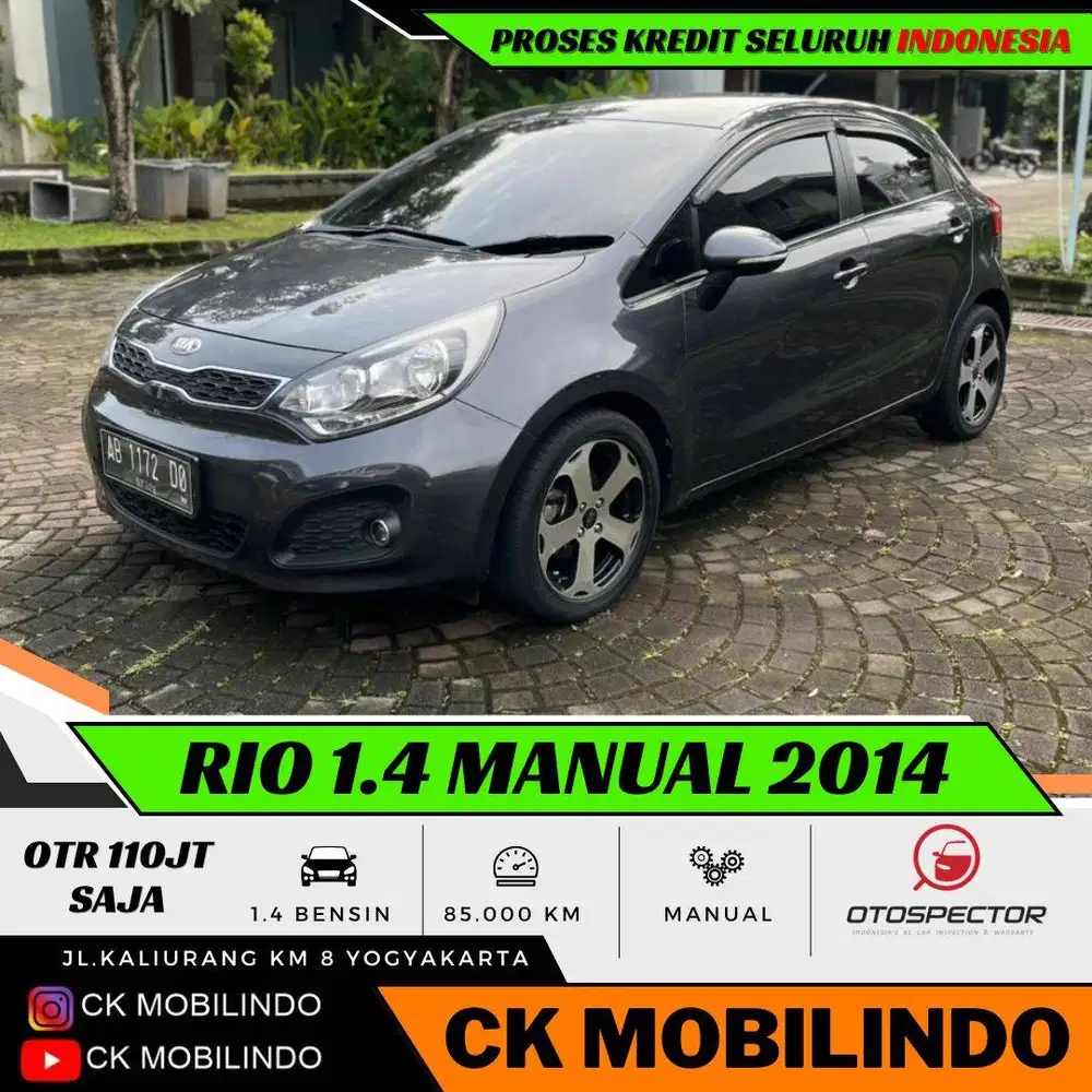 Kia Rio Manual 2014 Plat AB ISTIMEWA DP Minim Agya