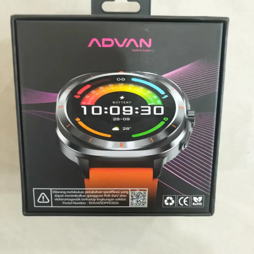 Smartwatch advan w1e like new(black)