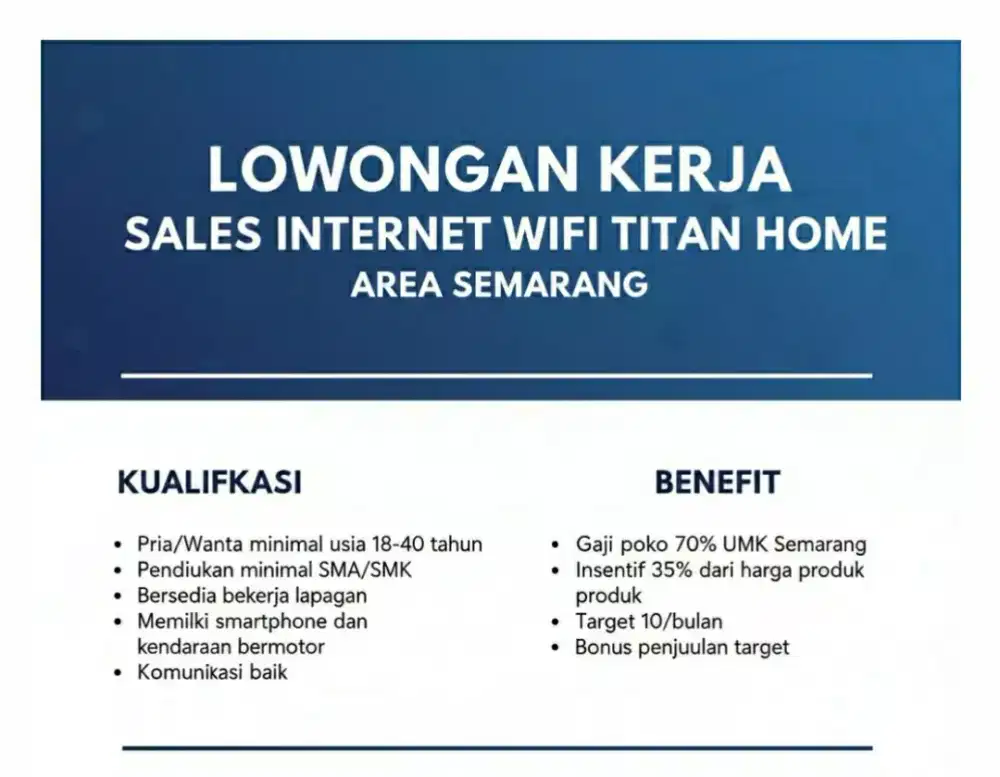 TITAN HOME INTERNET WIFI SEMARANG