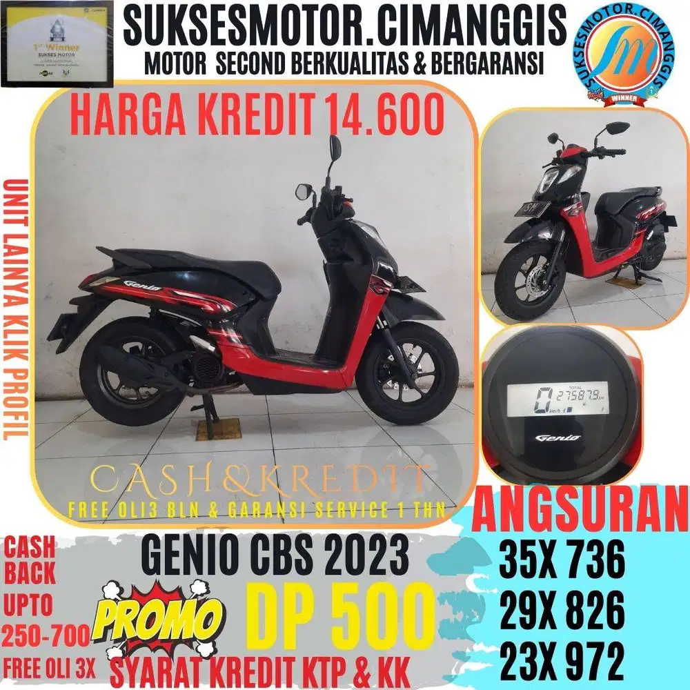 DP GENIO CBS PROMOTERMURAH CASHBACKUPTO700RIBU FREEOLI3X
