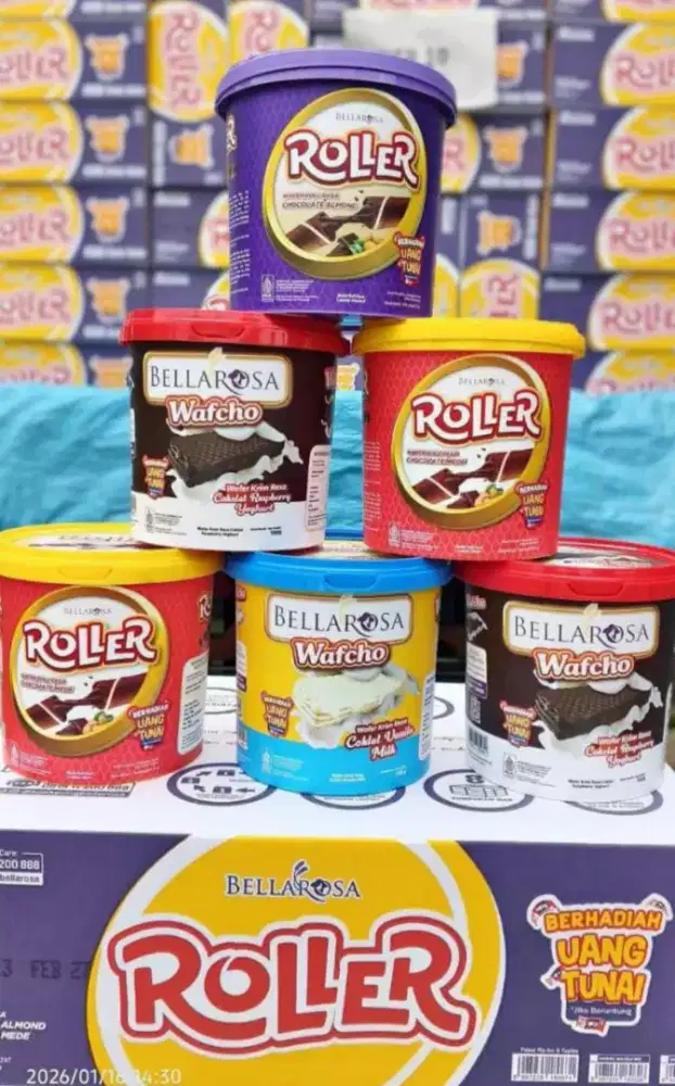 Bellarosa Roller Isi 6 Timba*
Sudah Mix Variant Tiap Kartonnya