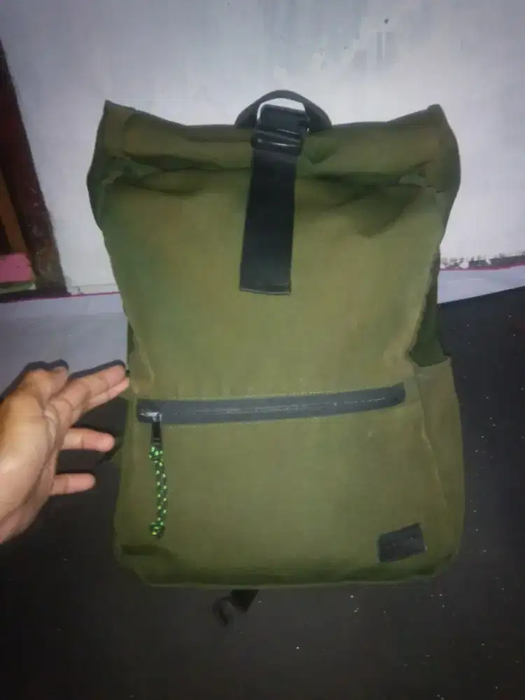 Tas ransel klasik kuat awet bonus bordiran gaul