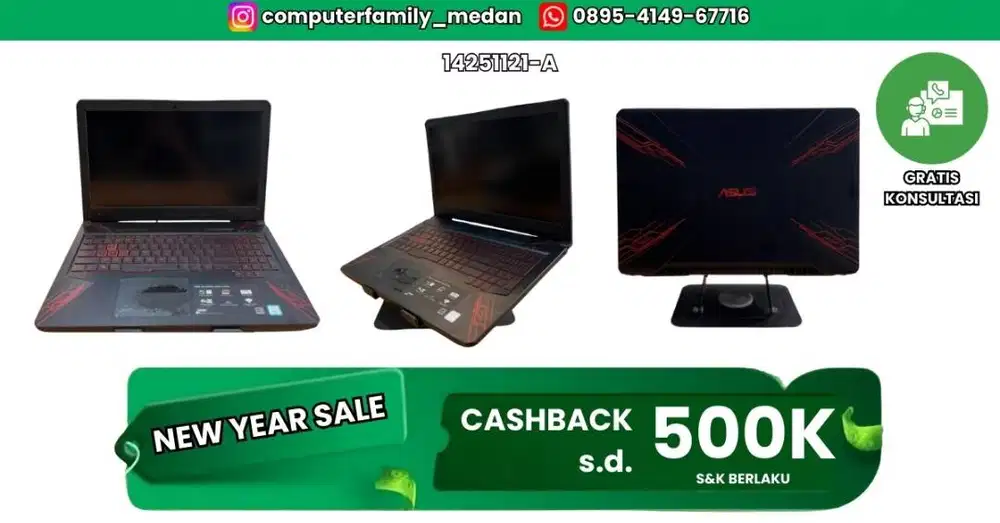 ASUS TUF GAMING FX504GE CORE I7-GEN 8 SSD NVME 128GB+HDD 1TB/8GB