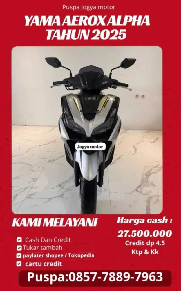 (P) yamaha aerox alpha 2025