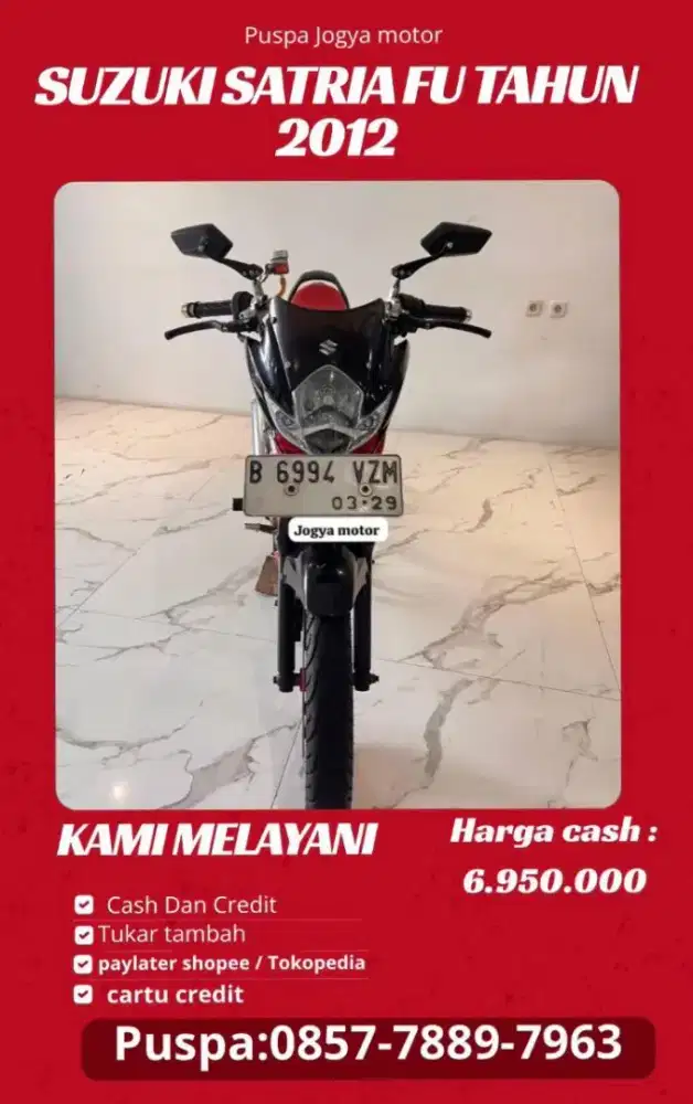 (P) suzuki satria fu 2012