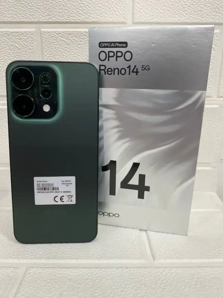Oppo reno 14 5G 12/256 grs lom active full 12 bulan original