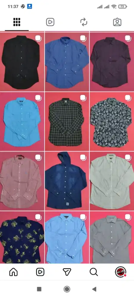 Kemeja pria Brandes sisa eksport