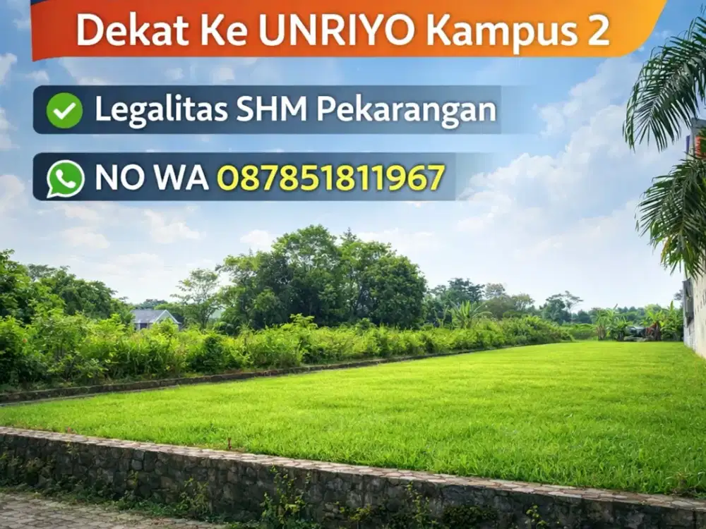 Tanah Maguwoharjo 3 menit dari  UNRIYO kampus 2