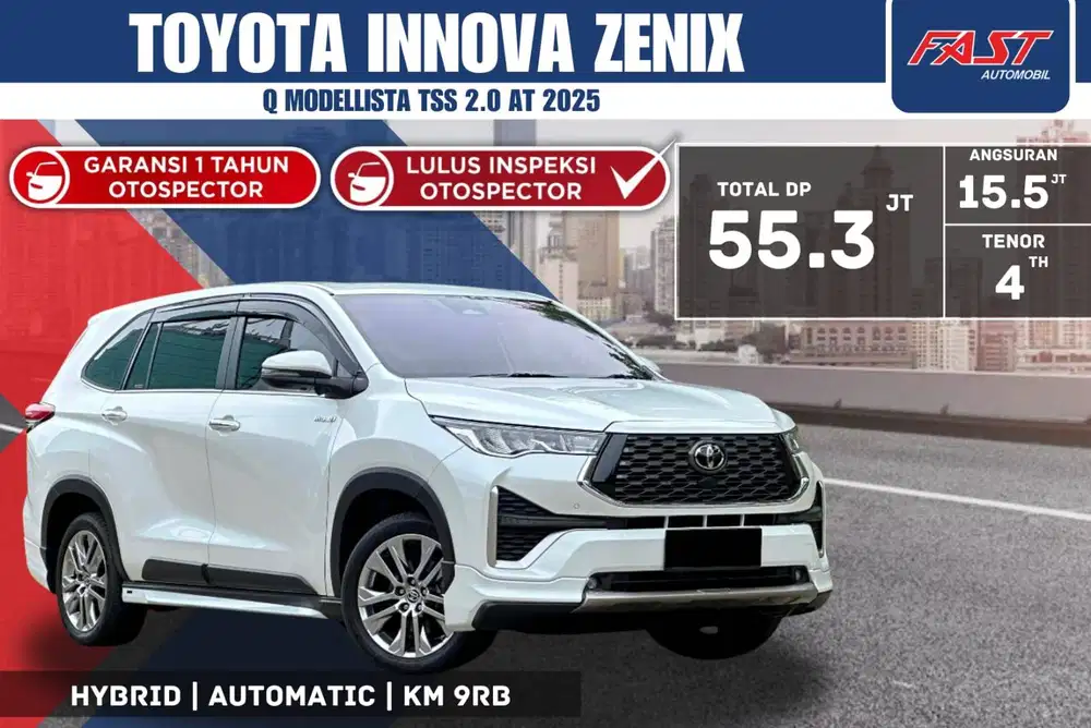 TOYOTA INNOVA ZENIX Q HYBRID MODELLISTA 2025 AT 2.0 LOW KM.9RB PJK PJG