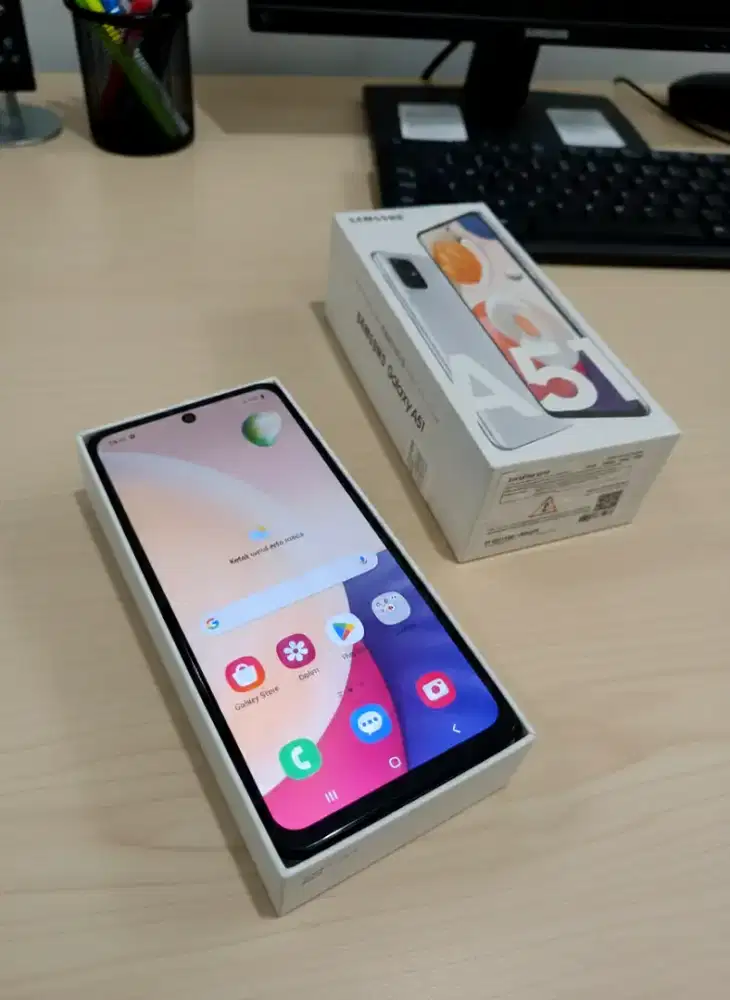 Samsung A51 NFC Layar IPS Fullset Resmi Indonesia
