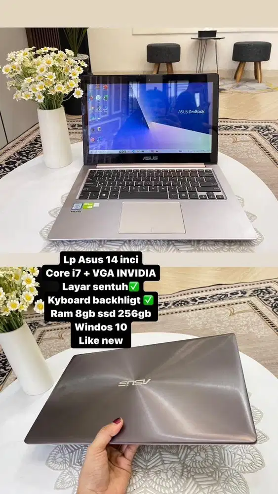 Lp asus layar sentuh core i7+VGA INVIDIA