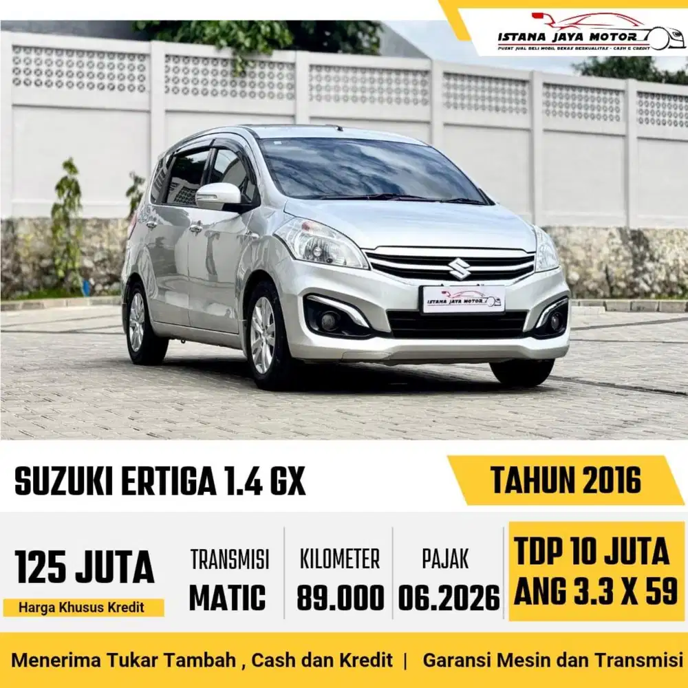 Suzuki Ertiga GX AT th 2016 #istana jaya motor