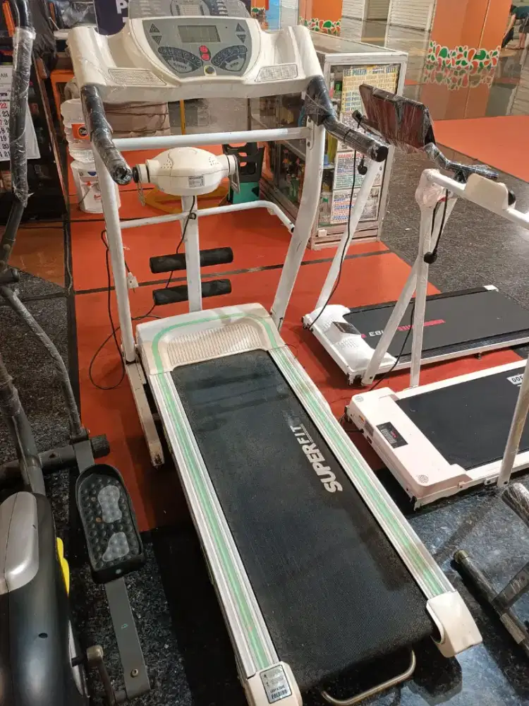 Promo treadmil eletrik 3fungsi jumbo kuat bb 150kg bisa nanjak
