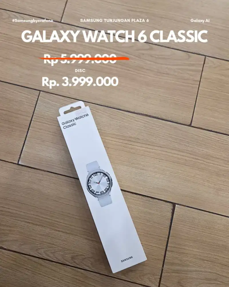 SAMSUNG WATCH 6 CLASSIC SISA 1 STOK