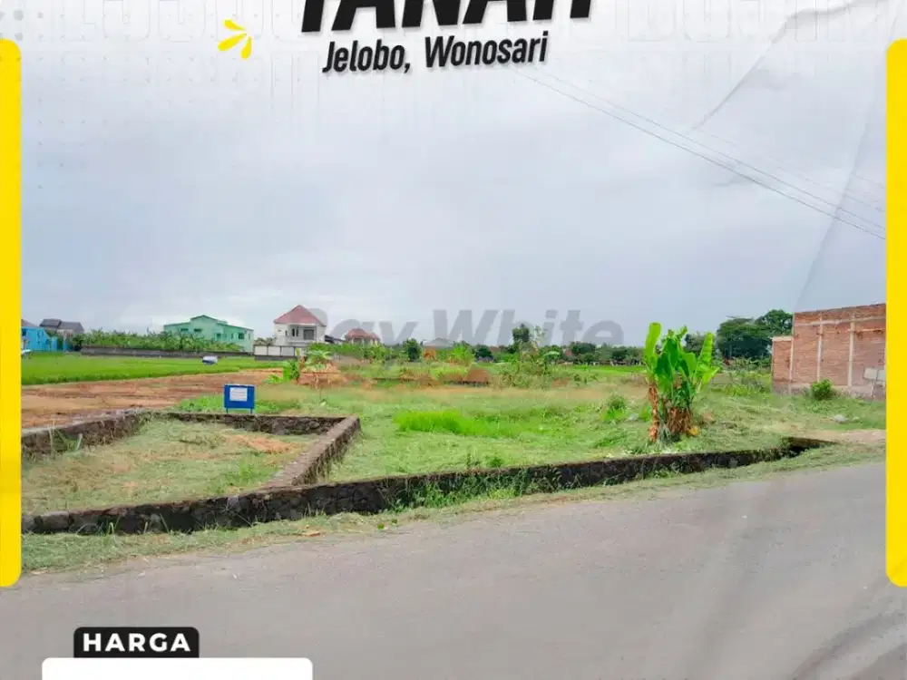 Dijual Tanah Pekarangan Luas Siap Bangun di Jelobo Wonosari Klaten