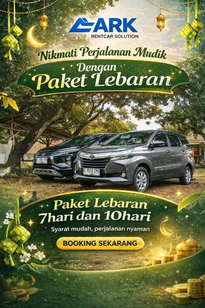 Rental mobil lepas kunci. Tersedia paket lebaran