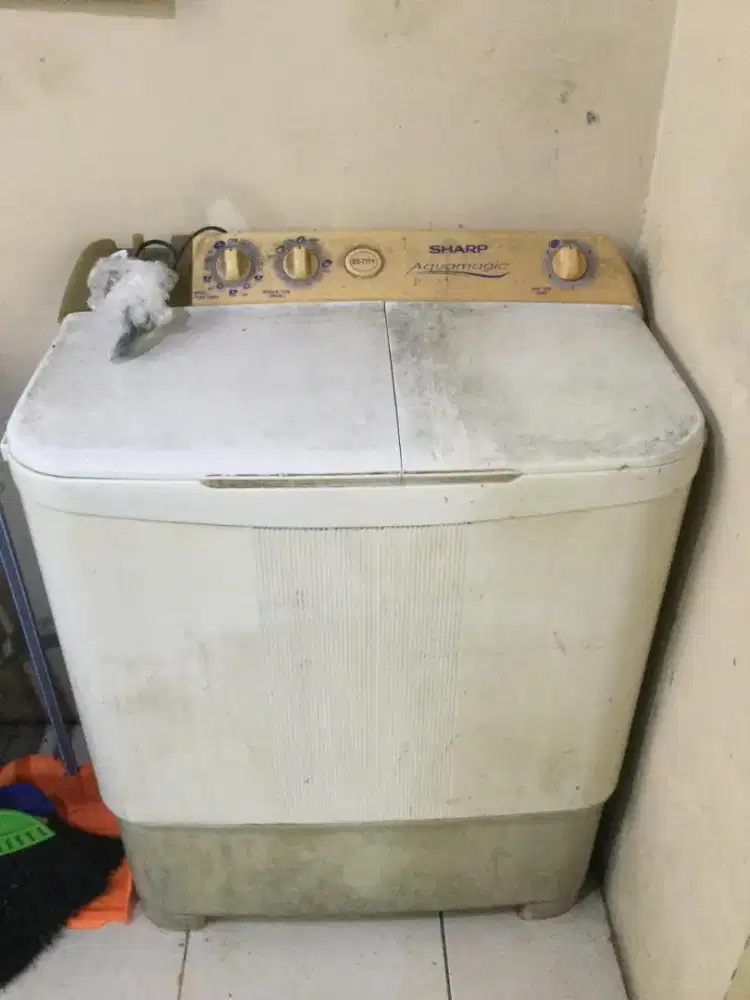 Mesin Cuci 2 Tabung 5kg Seken Sharp Aquamagic