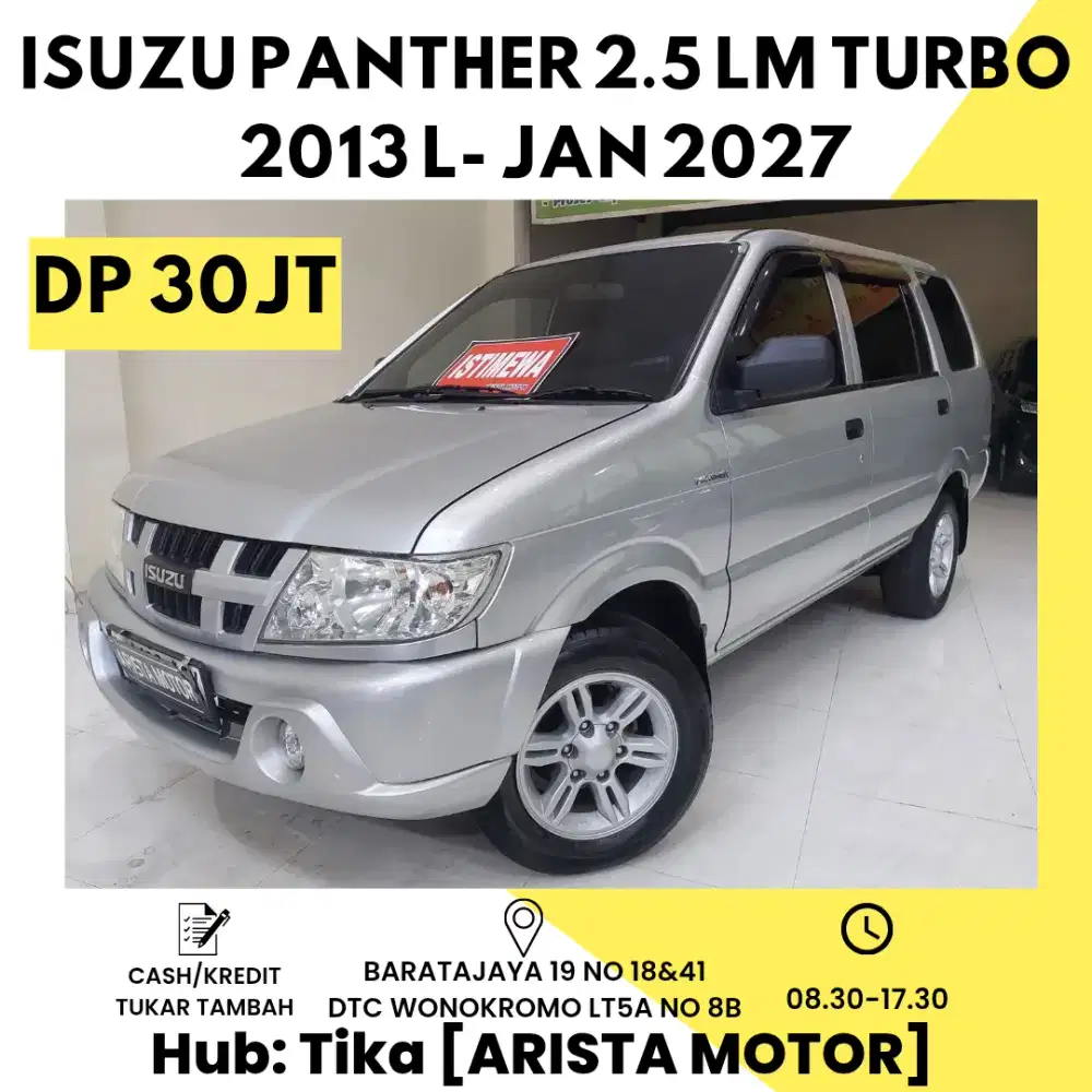 Isuzu Panther LM 2.5 Turbo MT 2013 Silver L- Pjk Jan 2027
