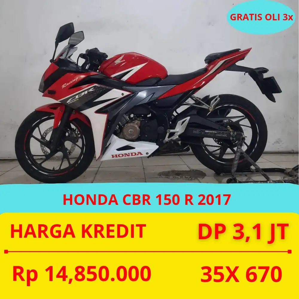 HONDA CBR 150 R 2017 DP MURAH 3,1 JUTA GUYSS