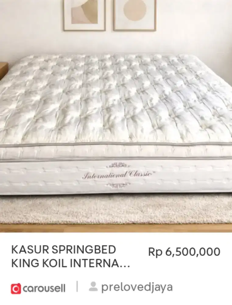 KASUR SPRINGBED KING KOIL INTERNASIONAL CLASSIC 180 X 200