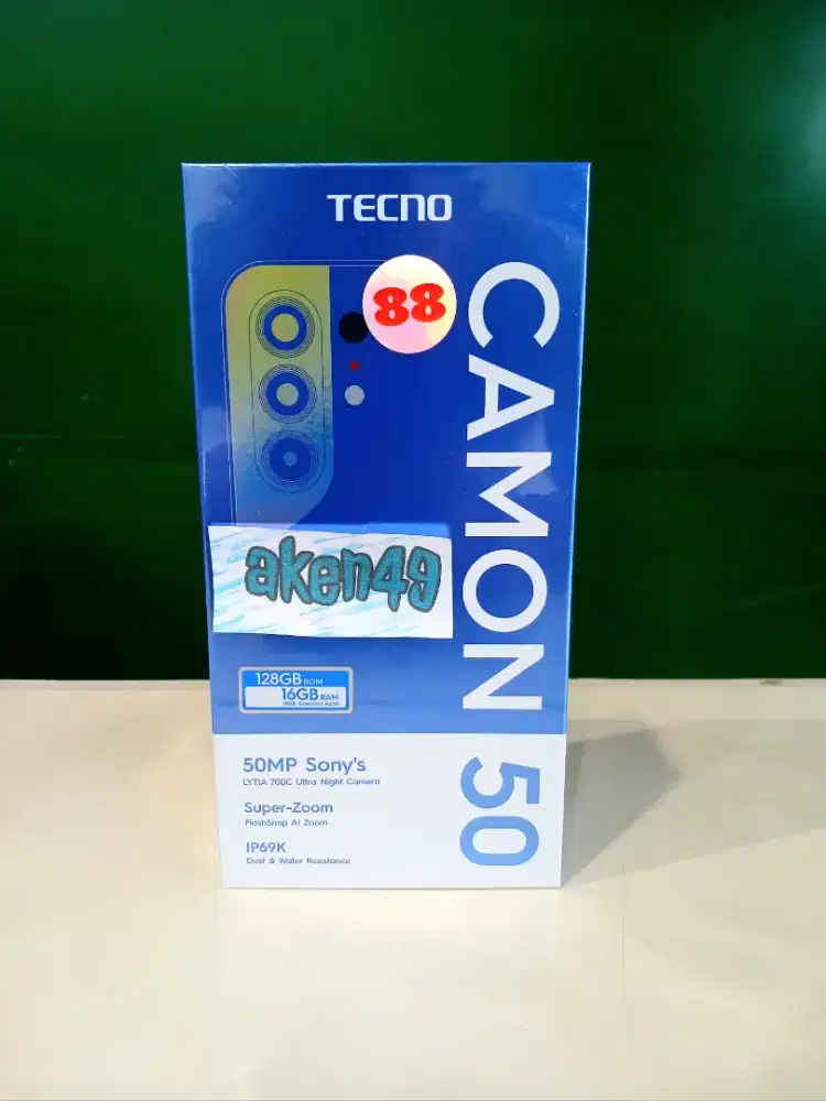 Tecno Camon 50 Helio G200 8Gb 128Gb 50Mp OIS  IP 69 6500mAh