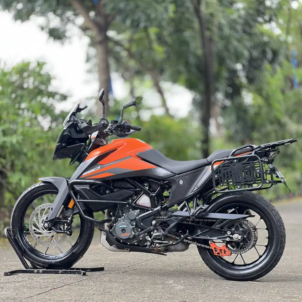 KTM DUKE 390 ABS ADVENTURE 2022 ORANGE KM LOW PAJAK ON FULL MULUS