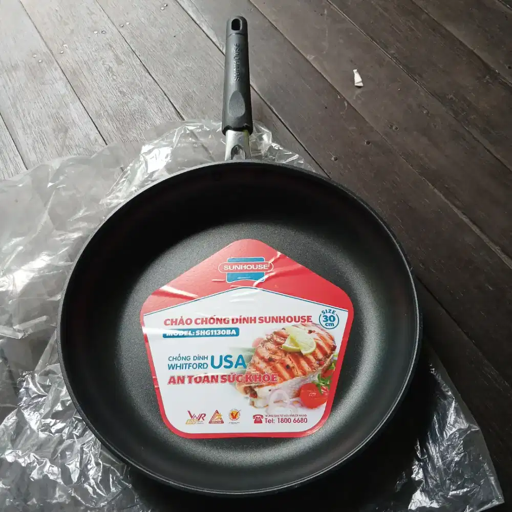 SUNHOUSE FRYPAN DADARAN TEFLON ANTI LENGKET