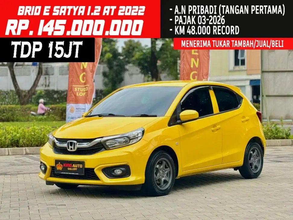 (SIAP PAKAI) BRIO E SATYA 1.2 AUTOMATIC 2022