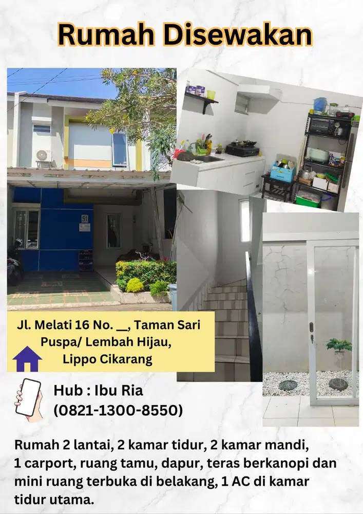 Sewa Rumah Nyaman & Strategis