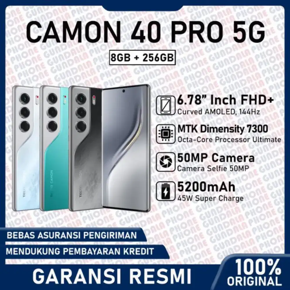 Tecno camon 40 pro 5g RAM 6/128 gb