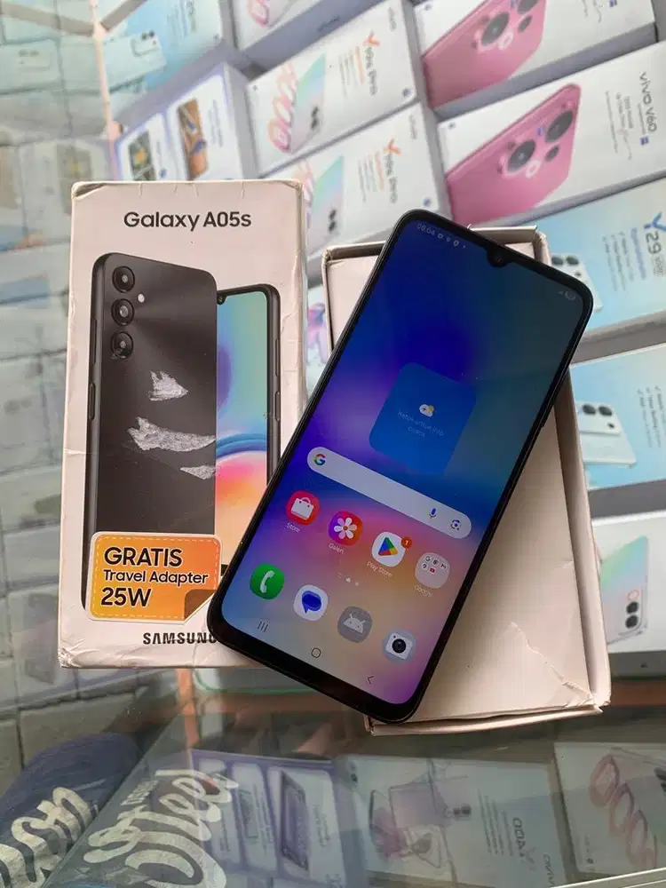 Samsung A05s 6/128 lengkap prei kepela cas aja kondisi segel