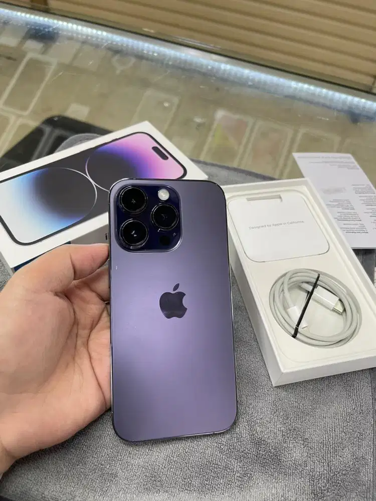 Iphone 14 pro 256 purple Ex Ibox fullset bh91%