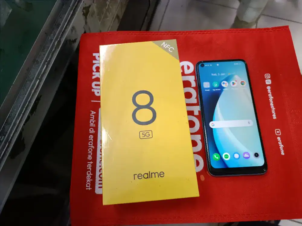 Realme 8 5G Ram 8/128 GB mulus no minus lengkap