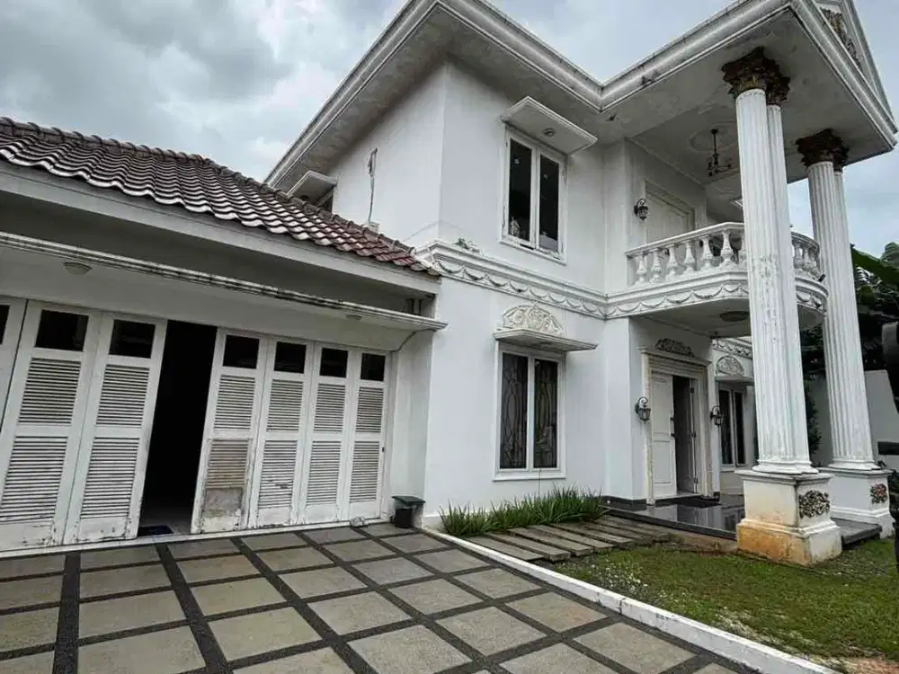 Dijual BU murah banget Rumah 2 lt di Pangkalan Jati lt 500 m2 lb 350 m2 dekat Andara ada 4 kt 5 km, ada Swimming pool termasuk furniture!!