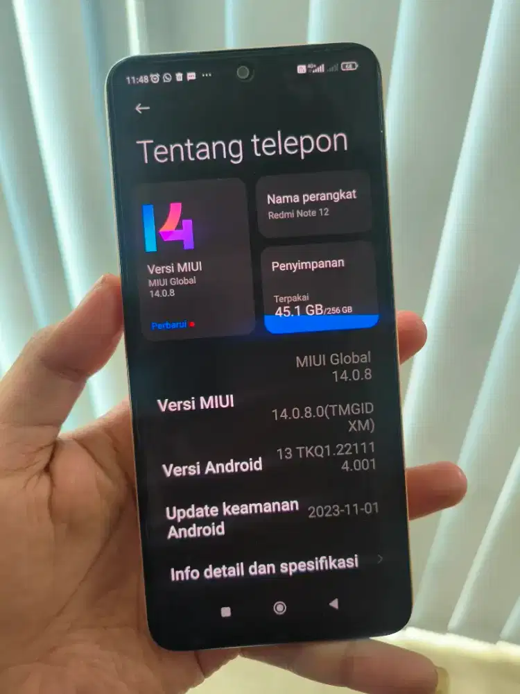 Redmi note 12 nominus ram 8/256gb