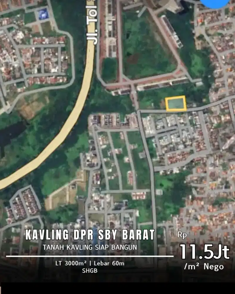 Dijual Kavling DPR Dian Istana strategis dekat PTC dan Graha Family