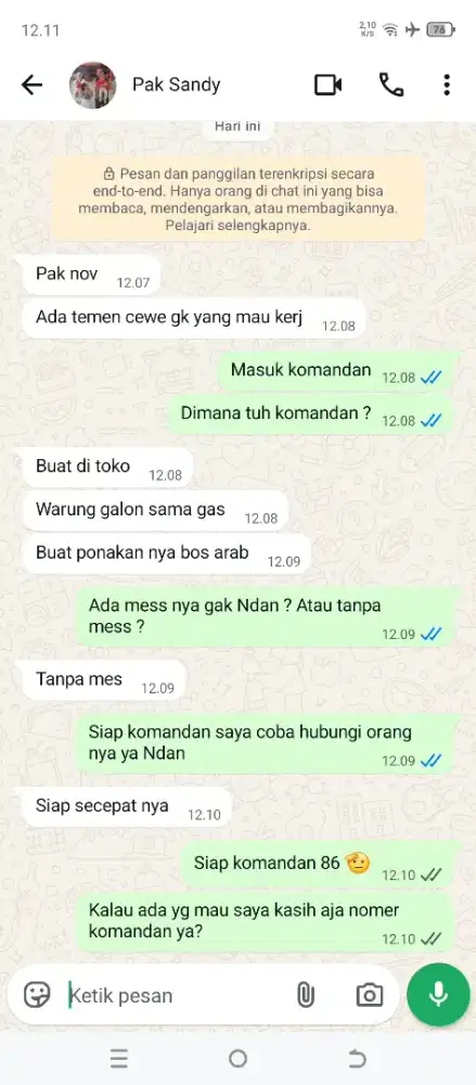 Lowongan jaga toko galon dan gas