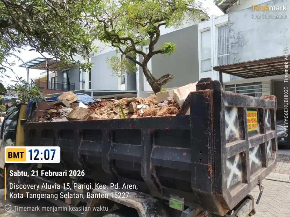 Jasa angkut puing dan sampah
