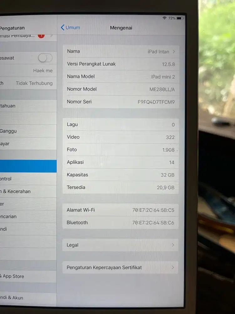 ipad mini 2 32 gb wifi only BU
