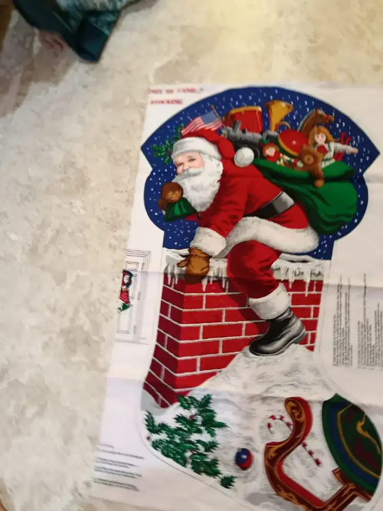 Taplak meja santa claus