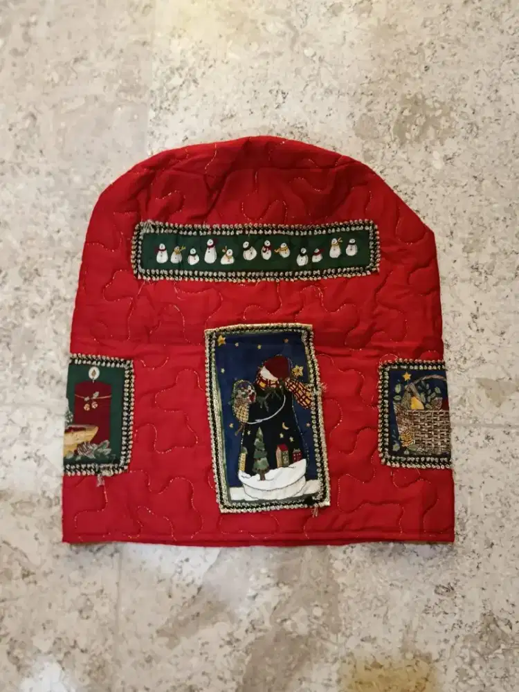 Penutup aqua merah christmas