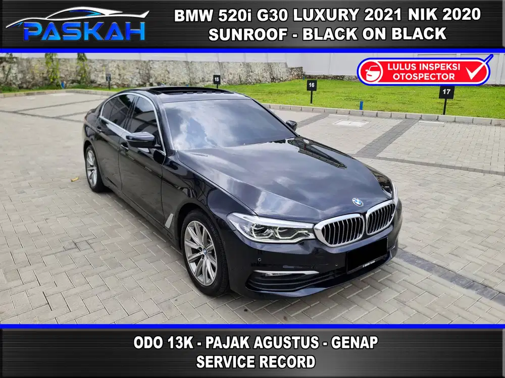 SUNROOF Odo=13K Genap PAJAK=AGUSTUS BMW 520i G30 Luxury 2021 Nik 2020