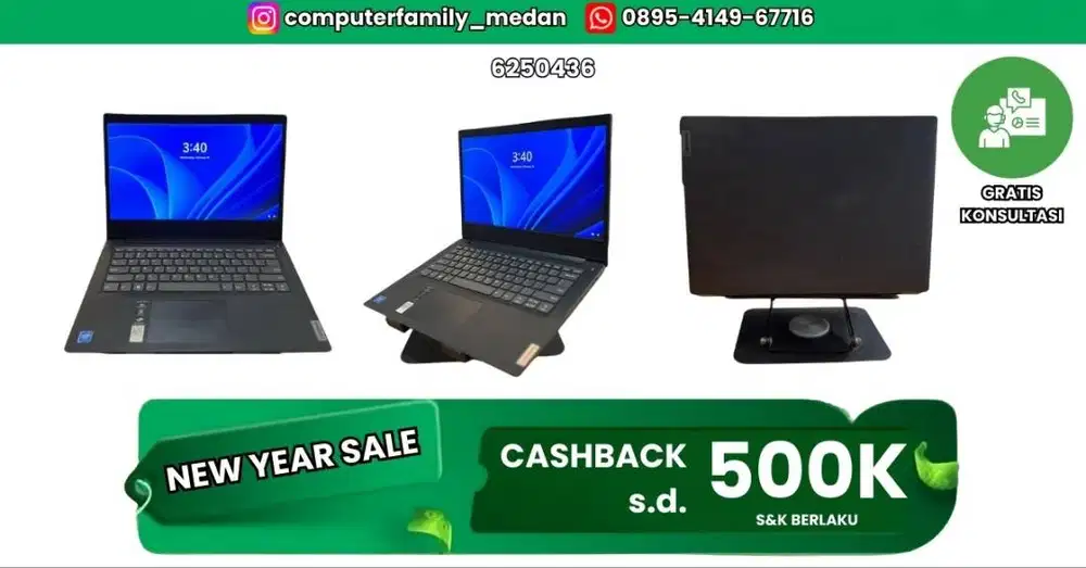 LAPTOP LENOVO SLIM 3 CELERON N4020 SSD 256/4GB