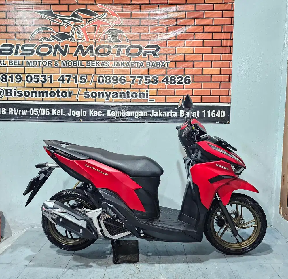 MEWAH! HONDA NEW VARIO 125 KEYLESS CBS ISS ALARM TAHUN 2025 MERAH DOFF