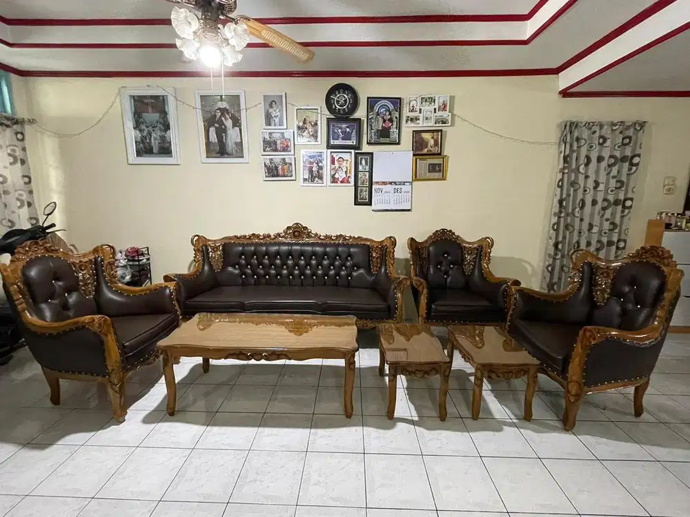 Full Set Sofa & Meja Tamu Jati Jepara