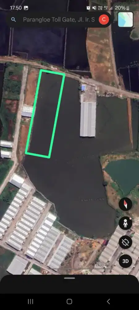 Jual tanah Luas 19.669 M²