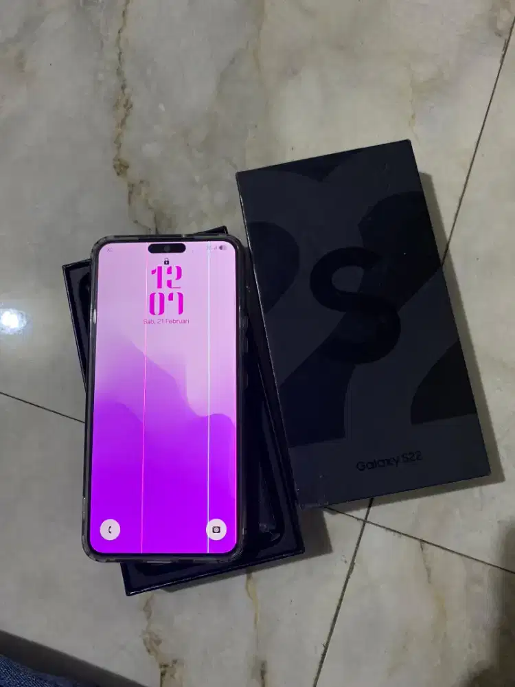 Samsung S22 5G ori sein Ram 8/256Gb Fullset Minus 3garis aman