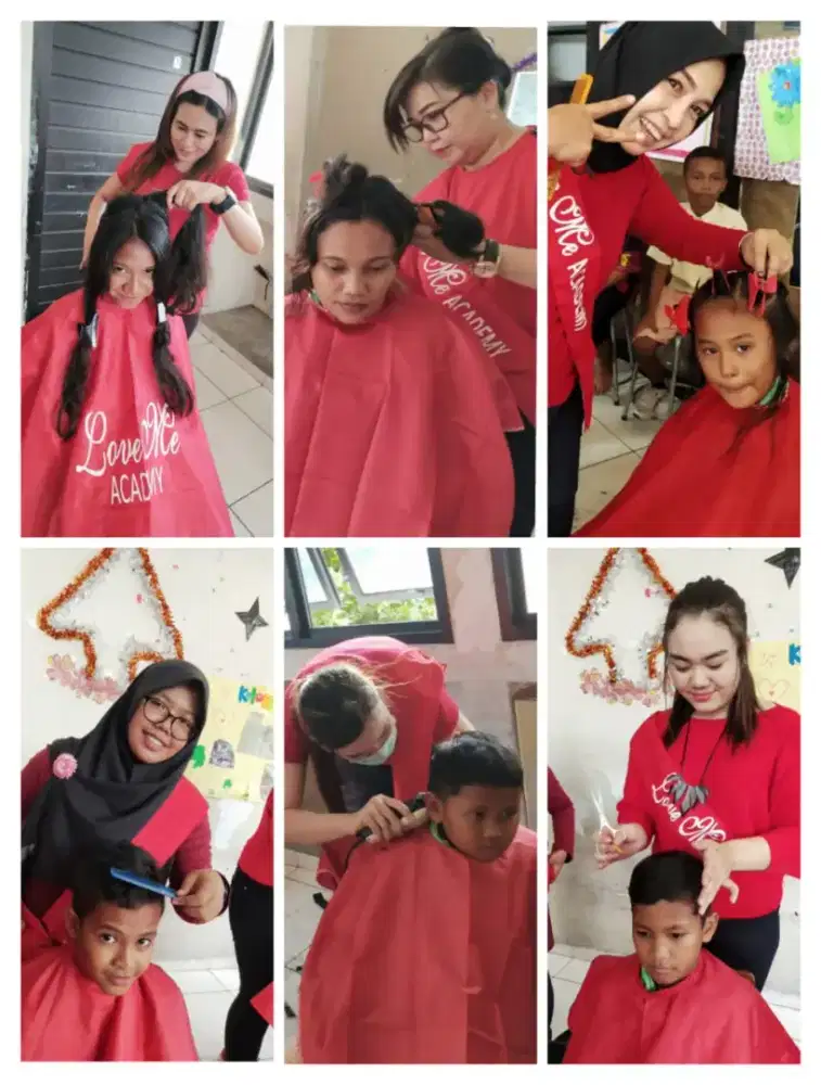 Kursus kecantikan Love Me potong rambut, sanggul, pewarnaan, make up