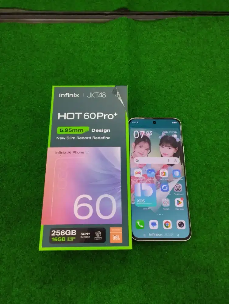 infinix hot 60 pro+ ram 8/256gb lengkap mulus